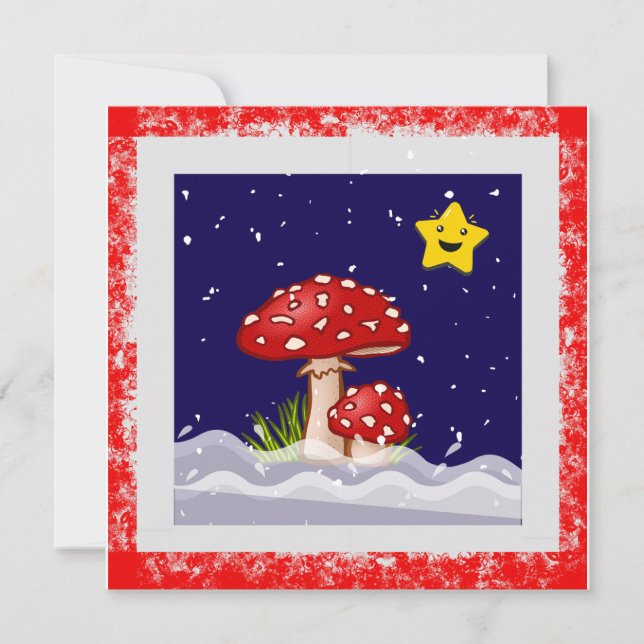 Weihnachtswünsche, schneitagen (Vorderseite)