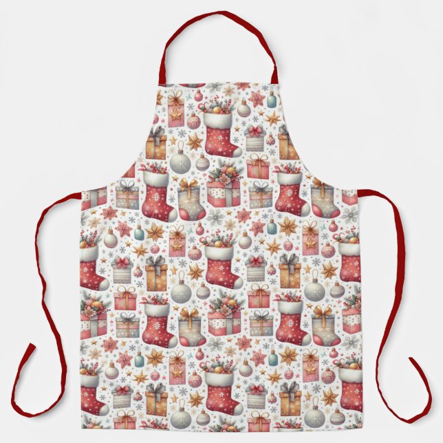 Weihnachtswünsche Schürze (Vorderseite)