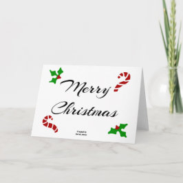 Weihnachtswünsche Standard-Grüßkarte Dankeskarte