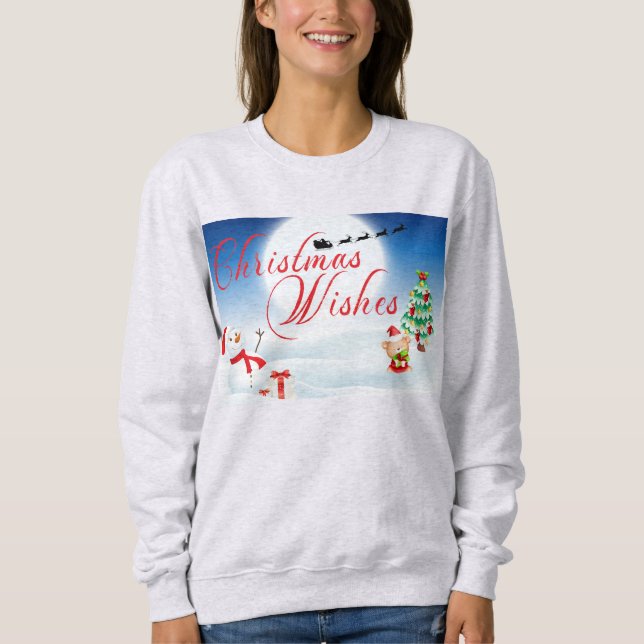 Weihnachtswünsche Sweatshirt (Vorderseite)