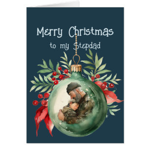 Weihnachtswünsche und Liebe für Stiefvater