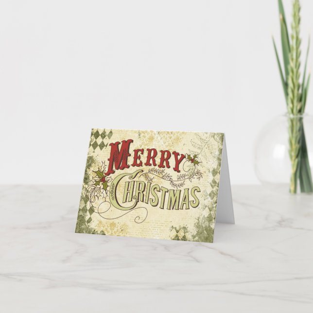 Weihnachtswünsche Weihnachtskarte Feiertagskarte (Vorderseite)