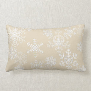 WeihnachtsWurf Kissen-Schneeflocken Lendenkissen