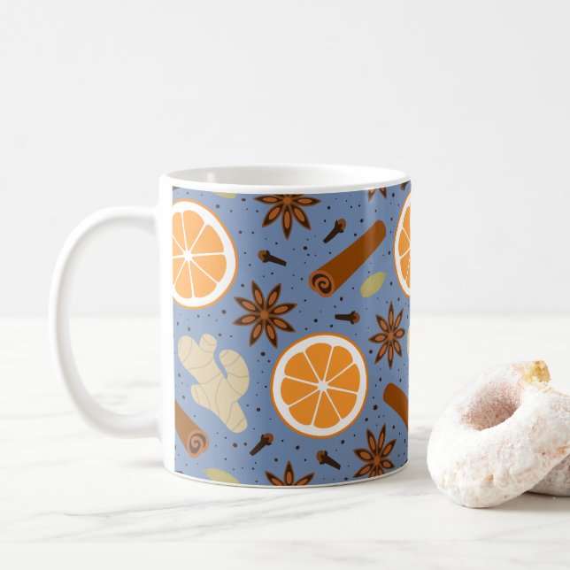 Weihnachtswürze Kaffeetasse (Mit Donut)