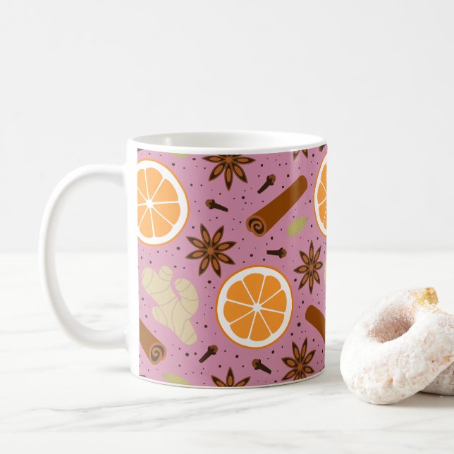 Weihnachtswürze Kaffeetasse (Mit Donut)