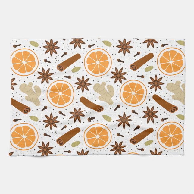 Weihnachtswürze Küchenwäsche Handtücher (Horizontal)
