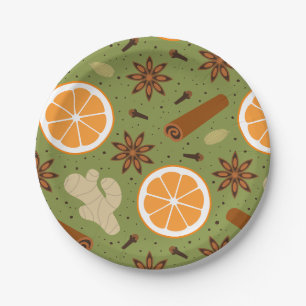 Weihnachtswürze Pappteller