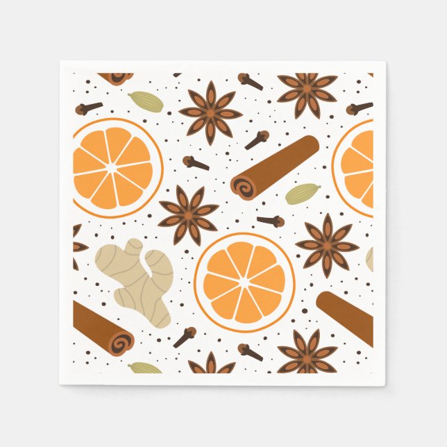 Weihnachtswürze Serviette (Vorderseite)