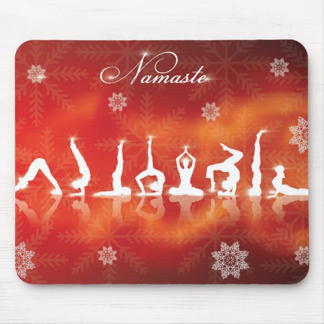 Weihnachtsyoga Mousepad (Vorne)