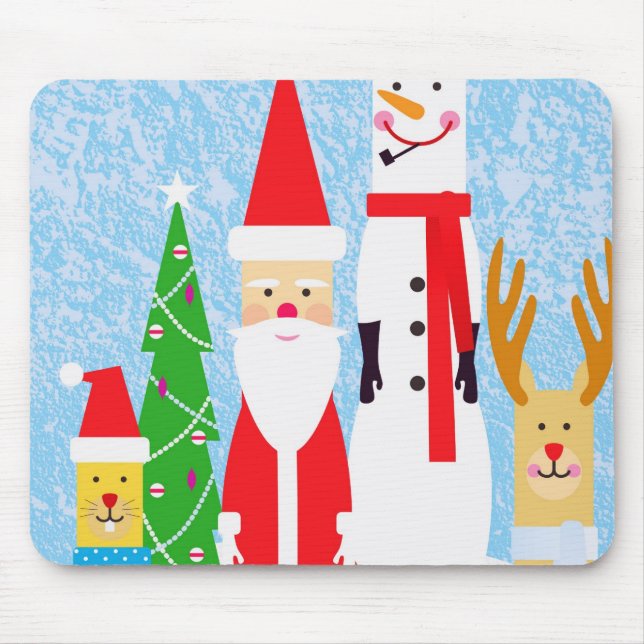 Weihnachtszahlen Mousepad (Vorne)