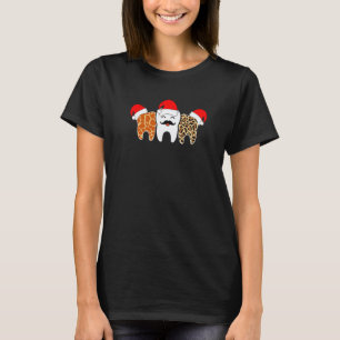Weihnachtszahn Mit Schnurrbart Leopard Giraffe Zah T-Shirt