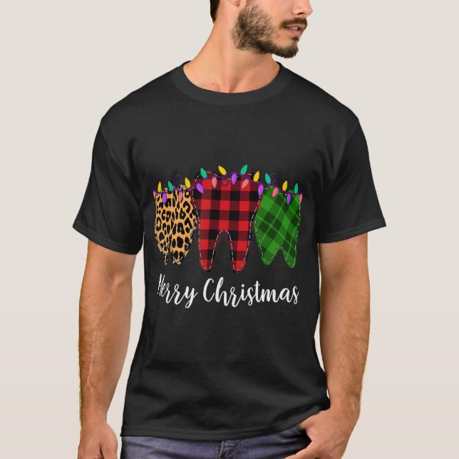 WeihnachtsZahnarzt Zahnarzt Zahnarzt Teeth Leo T-Shirt (Vorderseite)