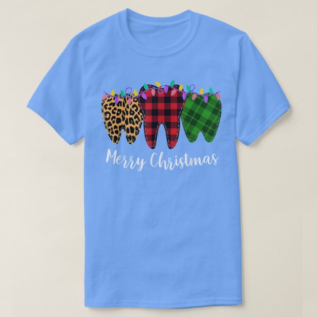 WeihnachtsZahnarzt Zahnarzt Zahnarzt Teeth Leo T-Shirt (Design vorne)