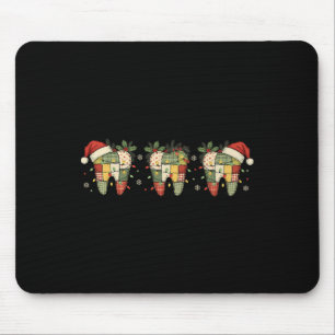 Weihnachtszahnärztin oder Zahnarztassistentin Mousepad