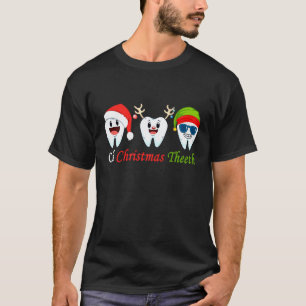 Weihnachtszähne lustiges Zahnarztgeschenk Zahnarzt T-Shirt