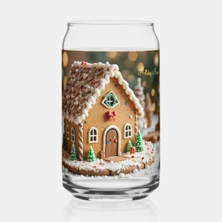 Weihnachtszauber in einem Zuckerhäuschen Dosenglas