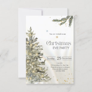Weihnachtszauber in jeder Schneeflocke Weihnachtsk Einladung