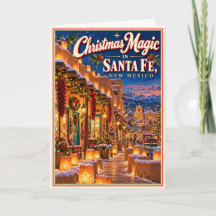 Weihnachtszauber in Santa Fe New Mexico Vintage