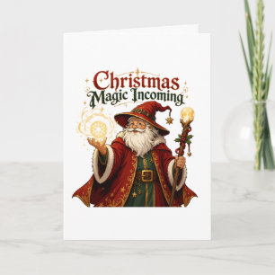 Weihnachtszauber kommt Zauberer Weihnachtsmann Einladung