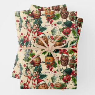 Weihnachtszeichen Geschenkpapier Set