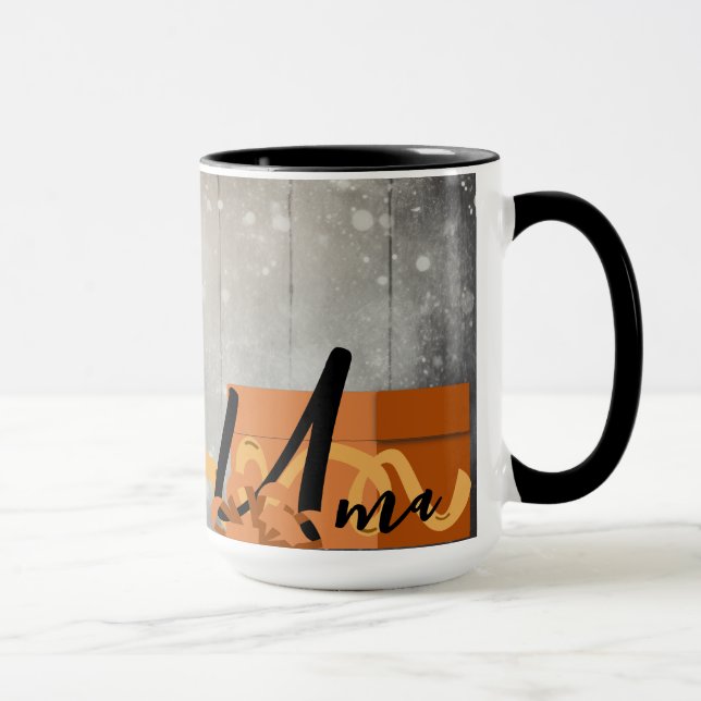 Weihnachtszeit Alphabet Anpassbare Tasse (Rechts)