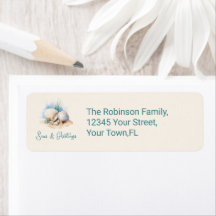 Weihnachtszeit an der Küste und Rücksendeadresse