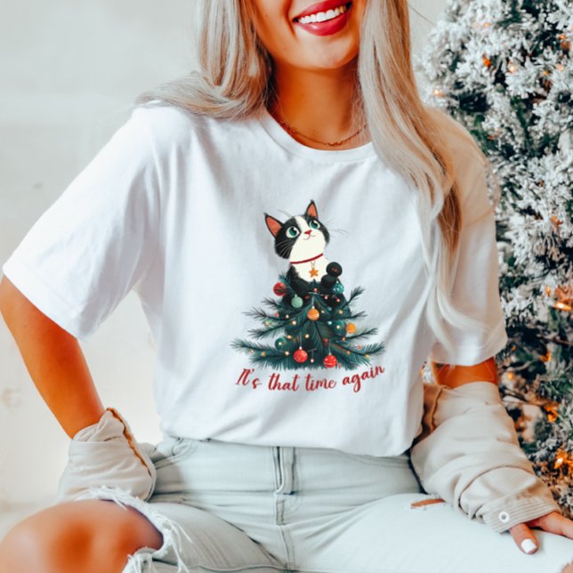 Weihnachtszeit Cat T - Shirt (Von Creator hochgeladen)