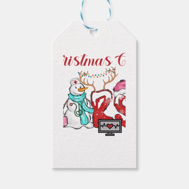 Weihnachtszeit-Crew Geschenkanhänger (Vorderseite)