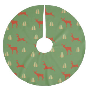 Weihnachtszeit Custom Tree Skirt Polyester Weihnachtsbaumdecke