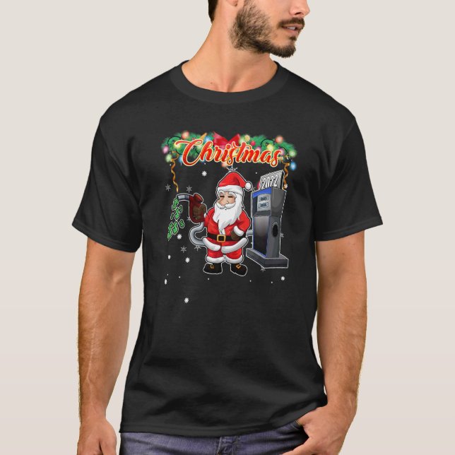 Weihnachtszeit der Familie - teueres Gas T-Shirt (Vorderseite)