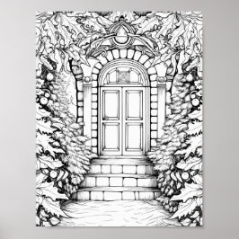 Weihnachtszeit-Farbplakat Poster