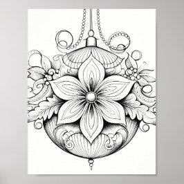 Weihnachtszeit-Farbplakat Poster