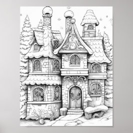 Weihnachtszeit-Farbplakat Poster