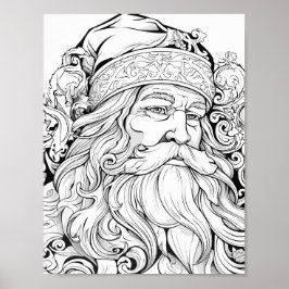 Weihnachtszeit-Farbplakat Poster