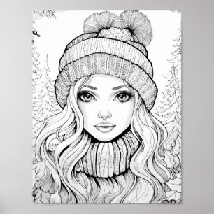 Weihnachtszeit-Farbplakat Poster