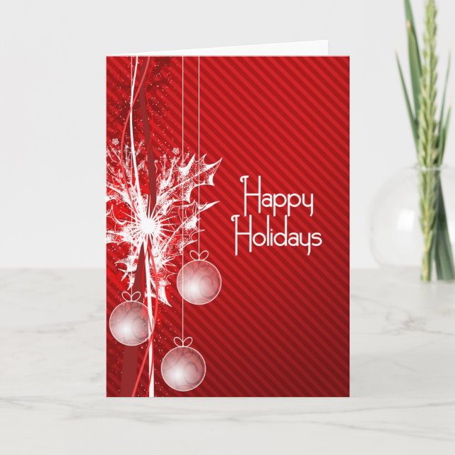 Weihnachtszeit Feiertagskarte (Vorderseite)