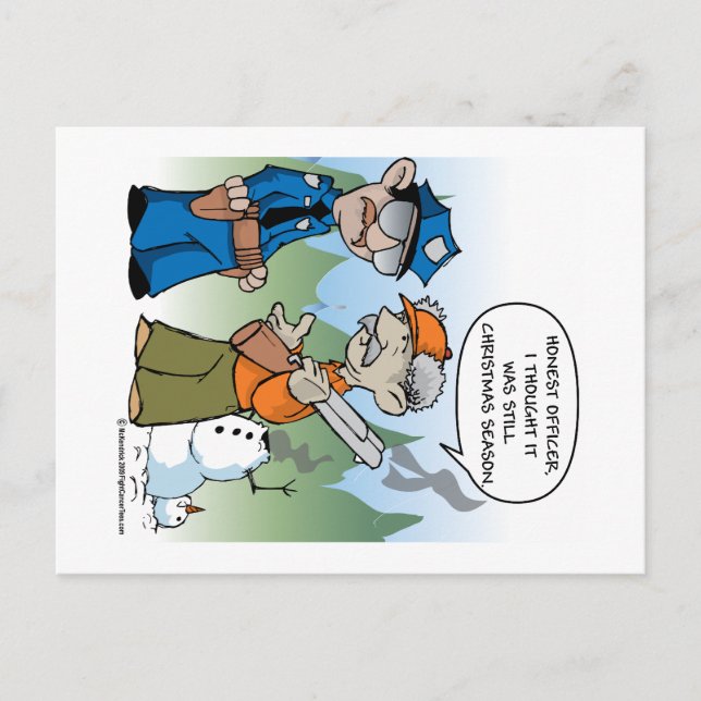 Weihnachtszeit Feiertagspostkarte (Vorderseite)