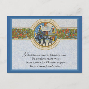 Weihnachtszeit Feiertagspostkarte
