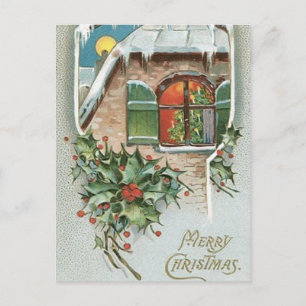 Weihnachtszeit Feiertagspostkarte