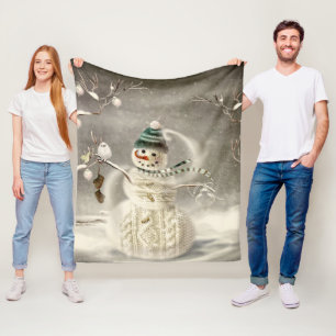 Weihnachtszeit Fleecedecke