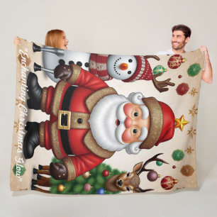 "Weihnachtszeit" Fleecedecke