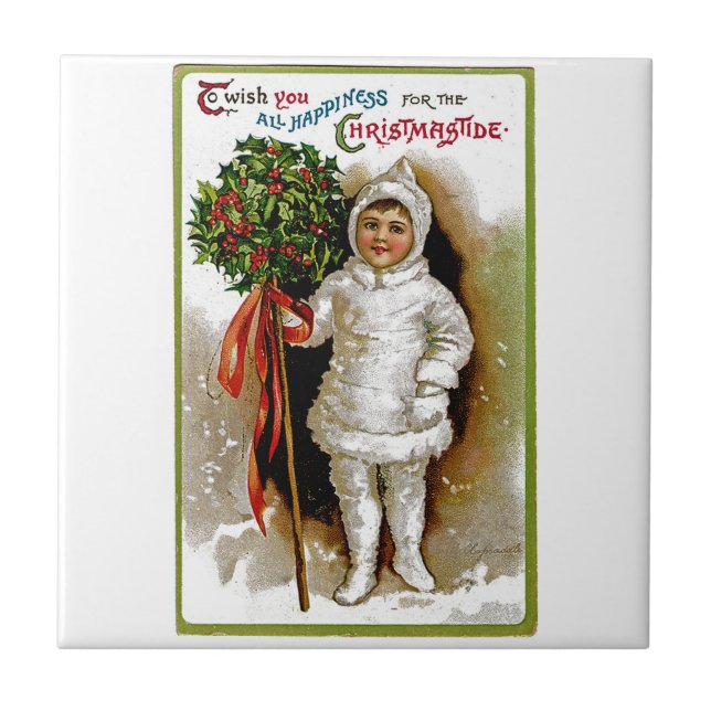 Weihnachtszeit Fliese (Vorderseite)