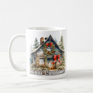 Weihnachtszeit Frohe Weihnachten Landhaus Kaffeetasse