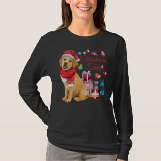 Weihnachtszeit für den Niedlichen Goldenen Retriev T-Shirt