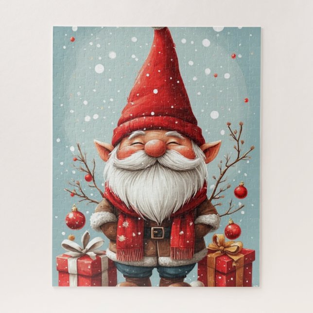 Weihnachtszeit-Gnom-Puzzle Puzzle (Vertikal)