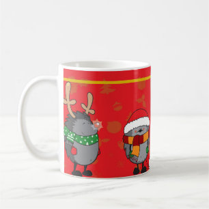 Weihnachtszeit-Igel Kaffeetasse