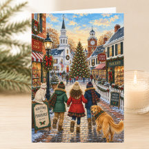 Weihnachtszeit in Neuengland Weihnachtsfeiertag