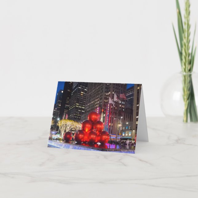 Weihnachtszeit in Radio City Karte (Vorderseite)