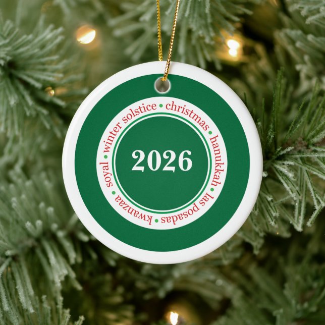 Weihnachtszeit individuelles Ornament (Baum)