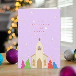 Weihnachtszeit Kirchen-Weihnachtskarte Feiertagskarte